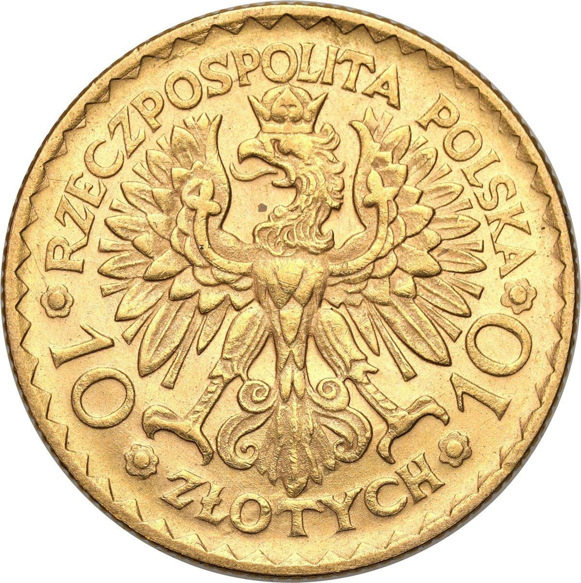 II RP. 10 złotych 1925 Bolesław Chrobry - PIĘKNY
