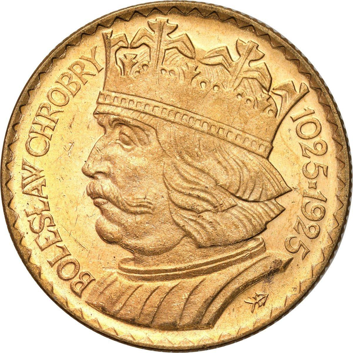 II RP. 10 złotych 1925 Bolesław Chrobry - PIĘKNY