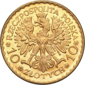 II RP. 10 złotych 1925 Bolesław Chrobry - PIĘKNY