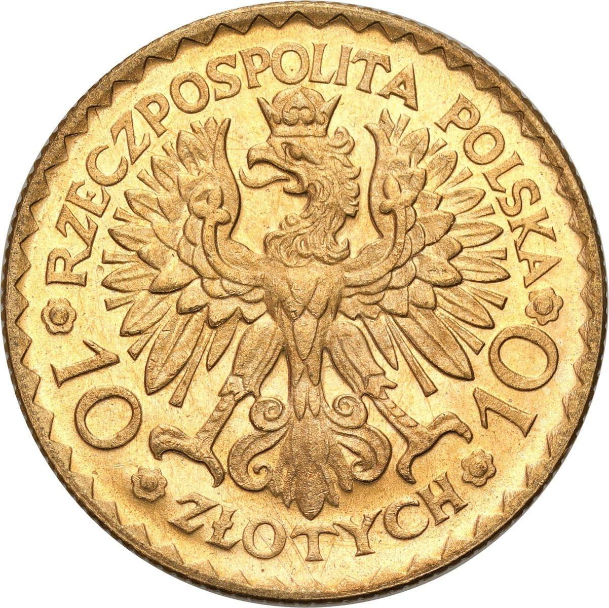 II RP. 10 złotych 1925 Bolesław Chrobry - PIĘKNY