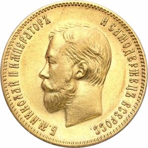 Rosja. Mikołaj II 10 rubli 1902 AP, Petersburg