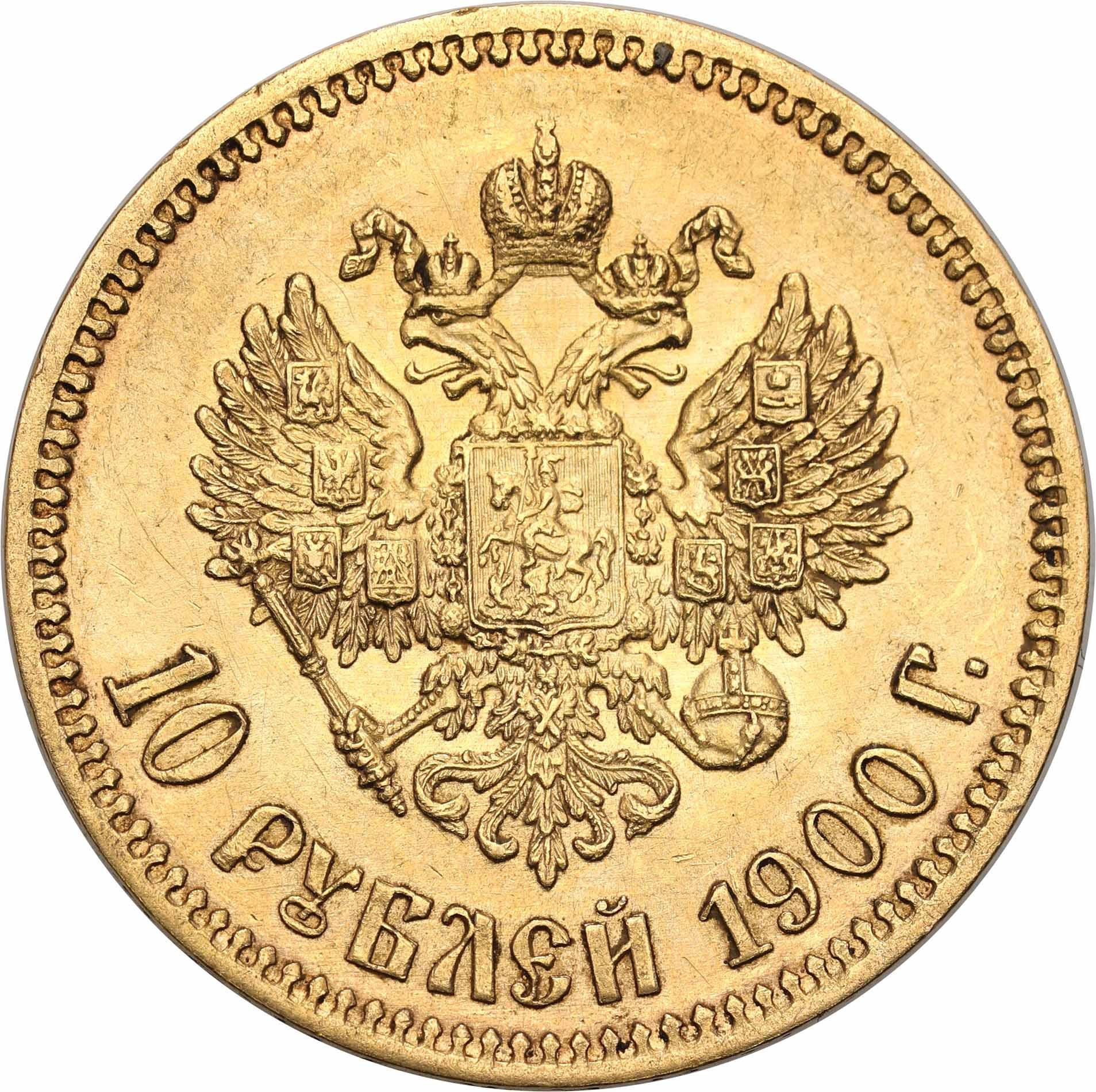 Rosja. Mikołaj II. 10 rubli 1900 ФЗ - FZ, Petersburg