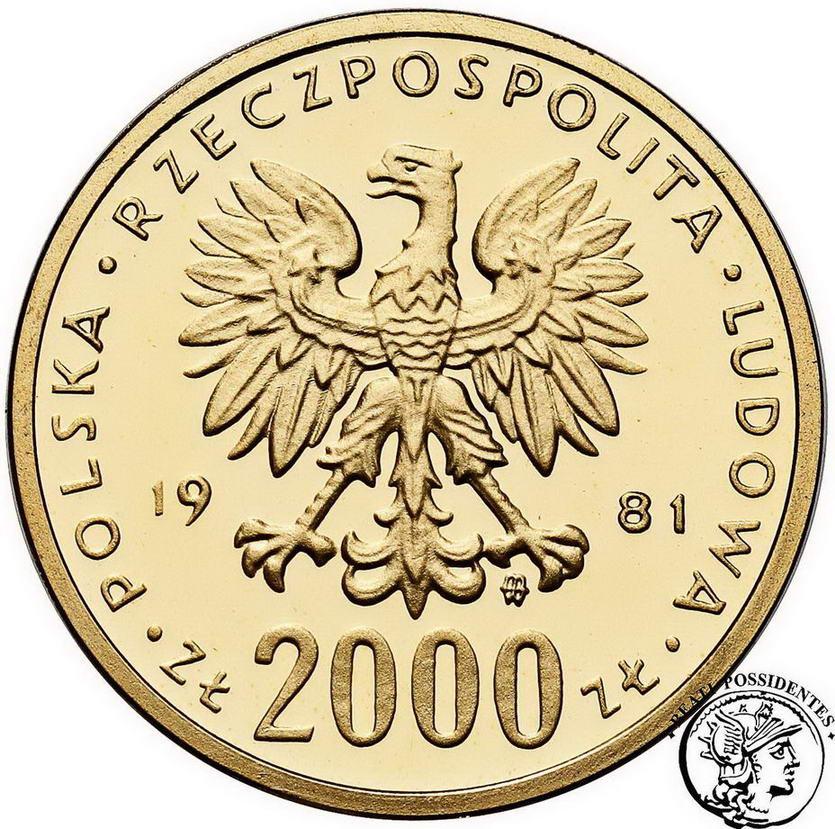 Polska PRL 2000 złotych 1981 Władysław I Herman st.L 
