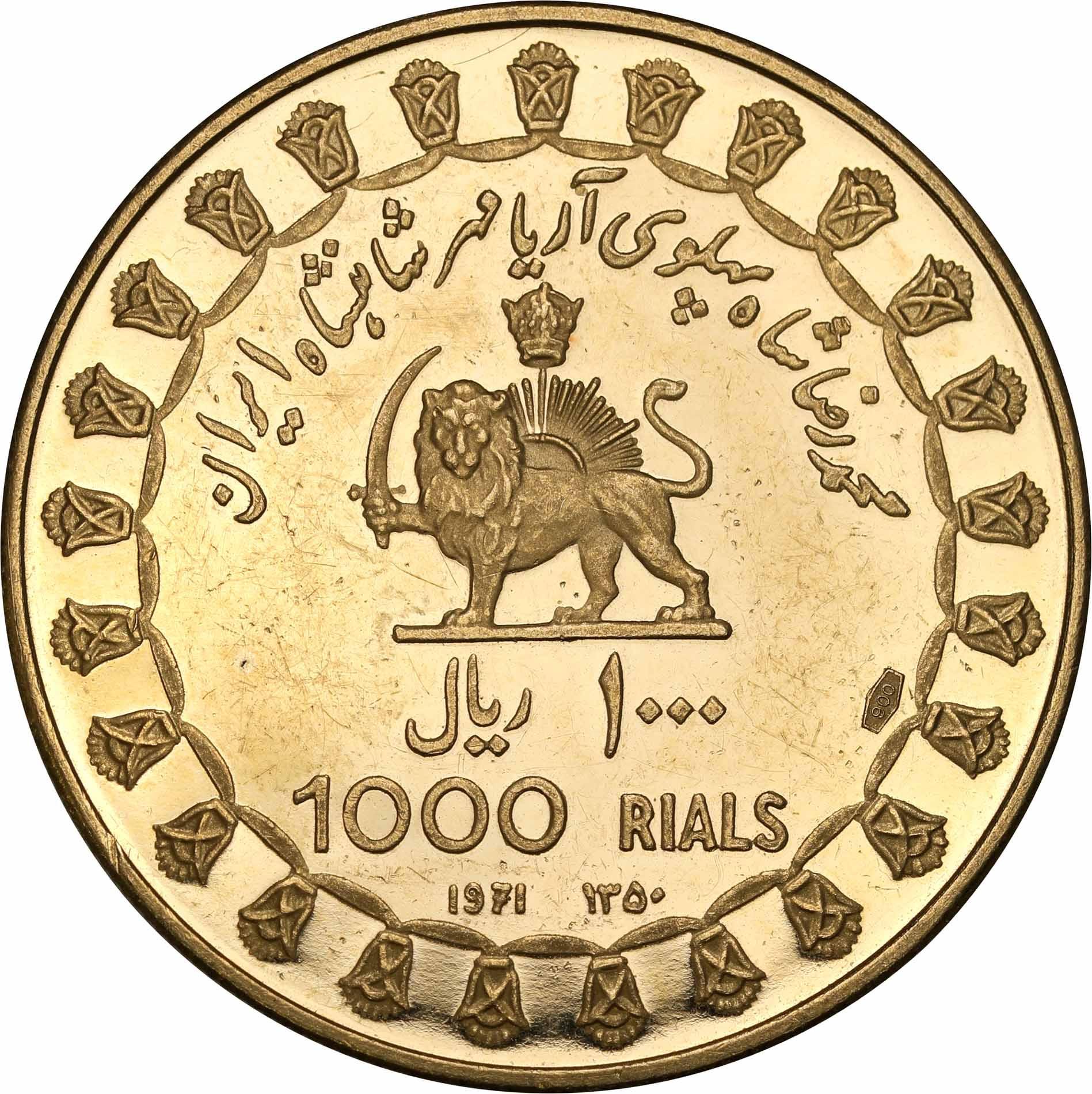 Iran. Mohammad Reza Pahlawi 1000 rials 1971