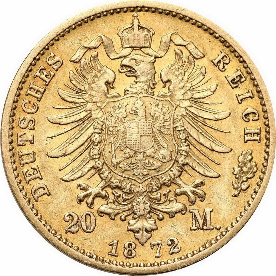 Niemcy Prusy 20 Marek 1872 C