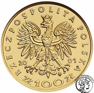 Polska III RP 100 złotych 2001 Jan III Sobieski GCN PR69