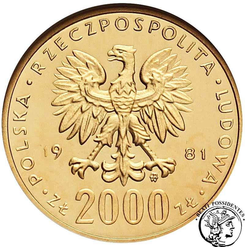 Polska PRL 2000 złotych 1981 Władysław Herman GCN PR67