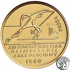 Polska PRL PRÓBA Złoto 2 000 zł 1980 Lake Placid NGC PF68 Ultra Cameo