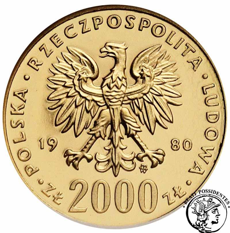 Polska PRL PRÓBA Złoto 2 000 zł 1980 Lake Placid NGC PF68 Ultra Cameo