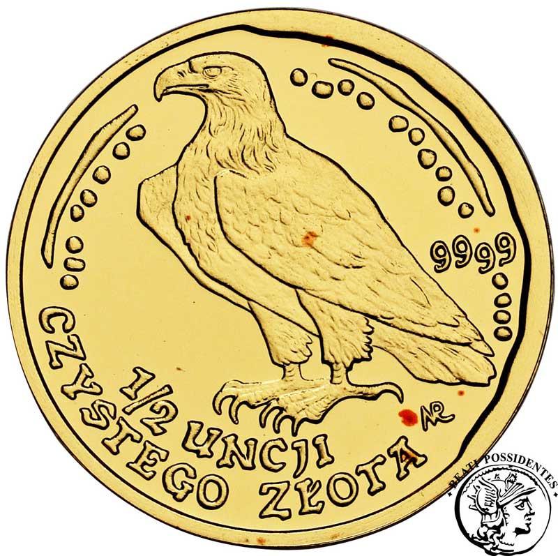 Polska III RP 200 złotych 2000 Orzeł Bielik (1/2 uncji złota) st. 1