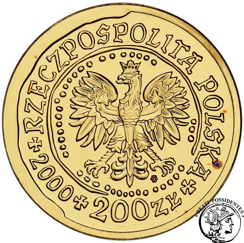 Polska III RP 200 złotych 2000 Orzeł Bielik (1/2 uncji złota) st. 1