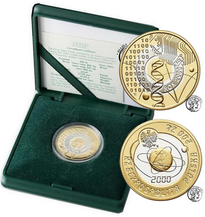 Polska III RP 200 złotych 2000 Rok 2000 st.L