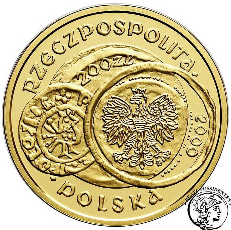 Polska III RP 200 złotych 2000 Zjazd w Gnieźnie - duże Gniezno st. L