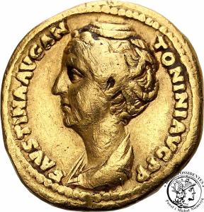 Rzym Faustyna Starsza + 141 AV-aureus st. 3