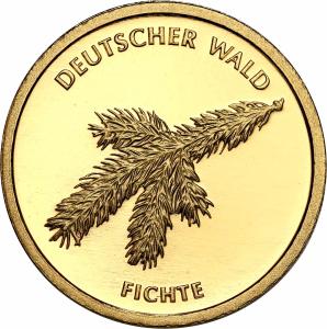 Niemcy. 20 Euro 2012 Niemieckie Drzewa - Świerk