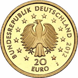 Niemcy. 20 Euro 2012 Niemieckie Drzewa - Świerk