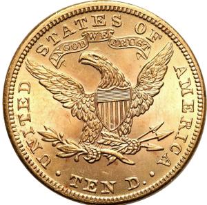 USA. Złote 10 dolarów Liberty - różne roczniki