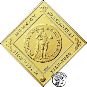 Klipa dukata St. A. Poniatowskiego z 1766 Złoto st.L