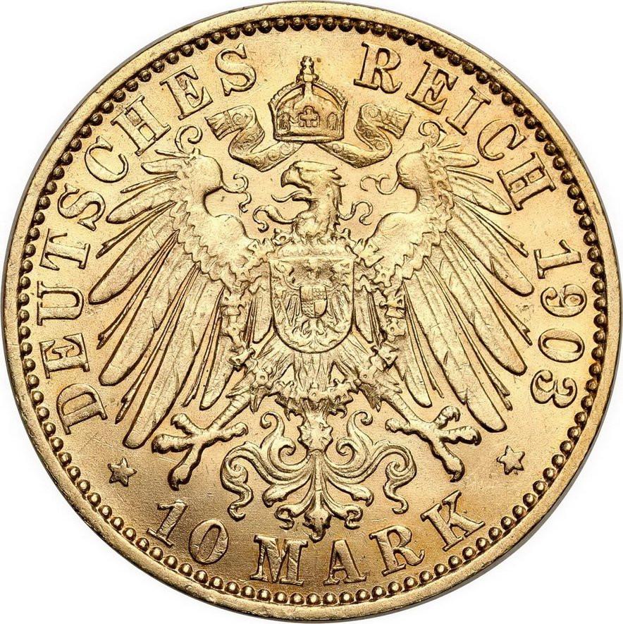 Niemcy Prusy. Whilhelm II 10 Marek 1903 A, Berlin