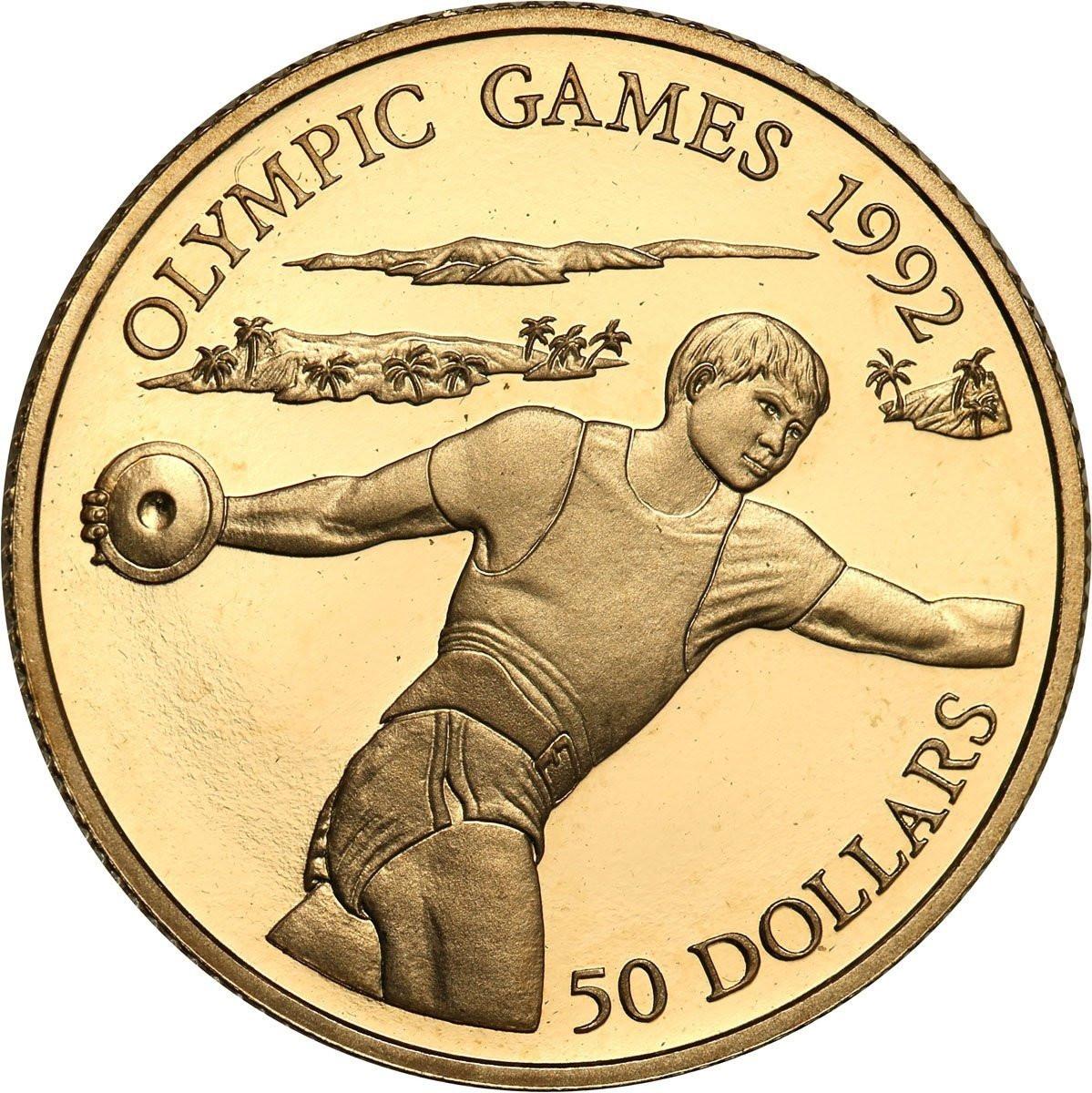 Niue 50 dolarów 1992 Dyskobol