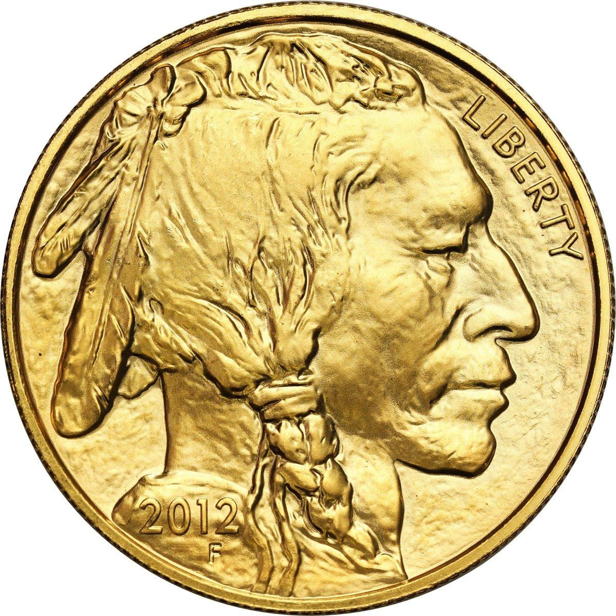 USA. 50 dolarów 2012 Amerykański Bizon - uncja złota