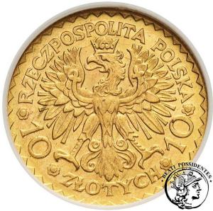 Polska II RP 10 złotych 1925 Chrobry NGC MS63