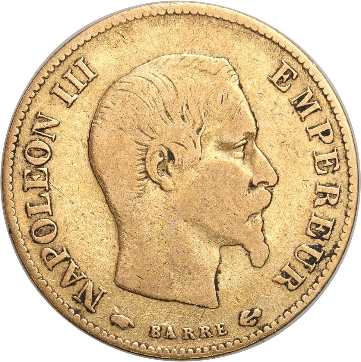 Francja. Napoleon III 10 franków 1859 A , Paryż
