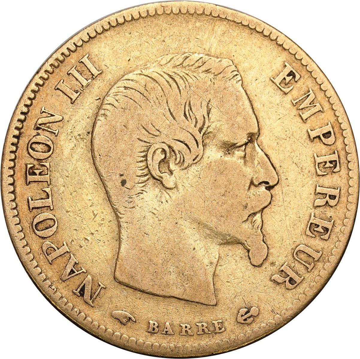 Francja. Napoleon III. 10 franków 1857 A, Paryż