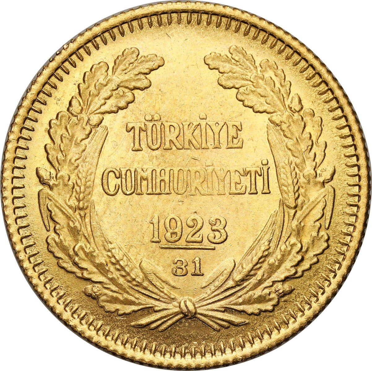 Turcja. 100 piastrów 1954 (1923 + 31)