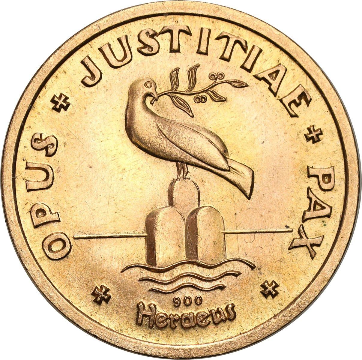 Watykan. Pius XII Złoty medal b.d. (około 1950; ostemplowany Heraeus)