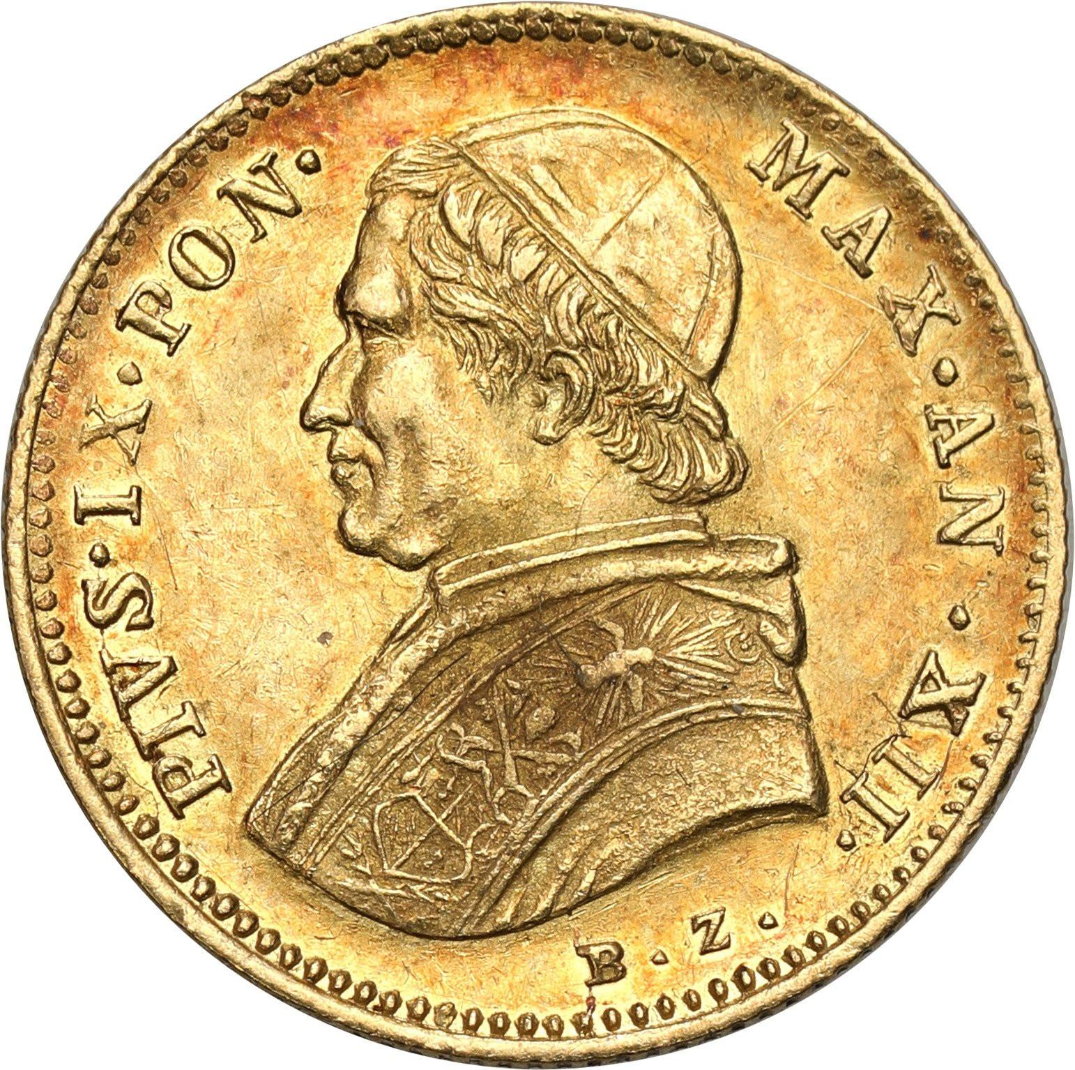 Watykan. Pius IX (1846-1878). 1 scudo 1857 R, Rzym
