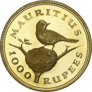 Mauritius 1000 Rupees (Rupii) 1975 - BARDZO NISKI NAKŁAD!