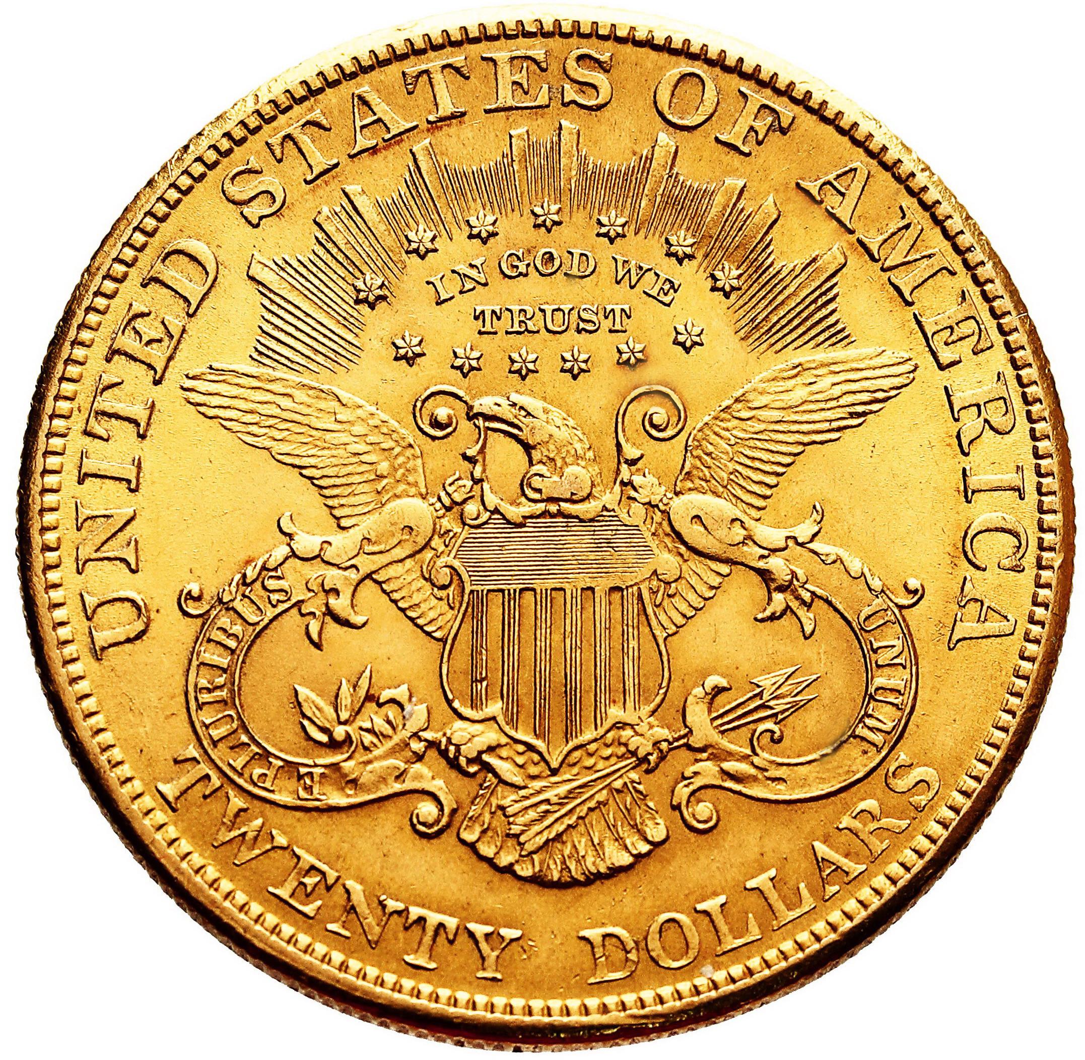 USA. Złote Amerykańskie 20$ - Liberty