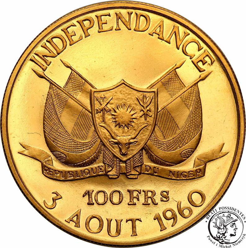 Nigeria 100 Franków 1960 Prezydent Hamani - NISKI NAKŁAD