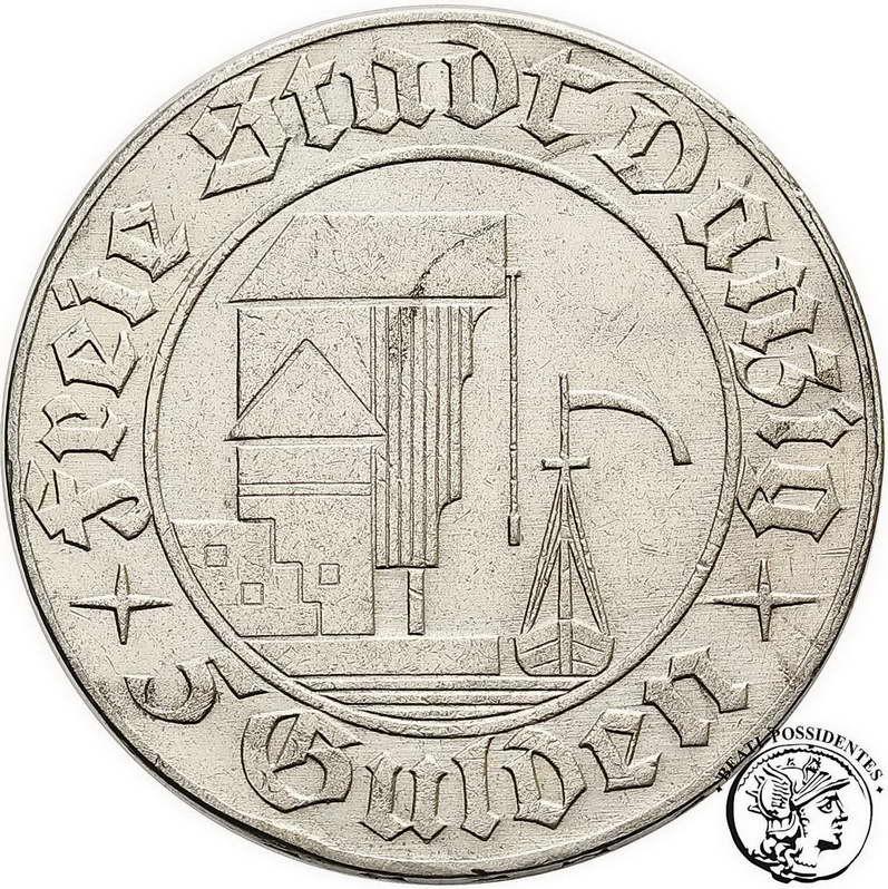 Wolne Miasto Gdańsk 5 Guldenów 1932 st. 3+