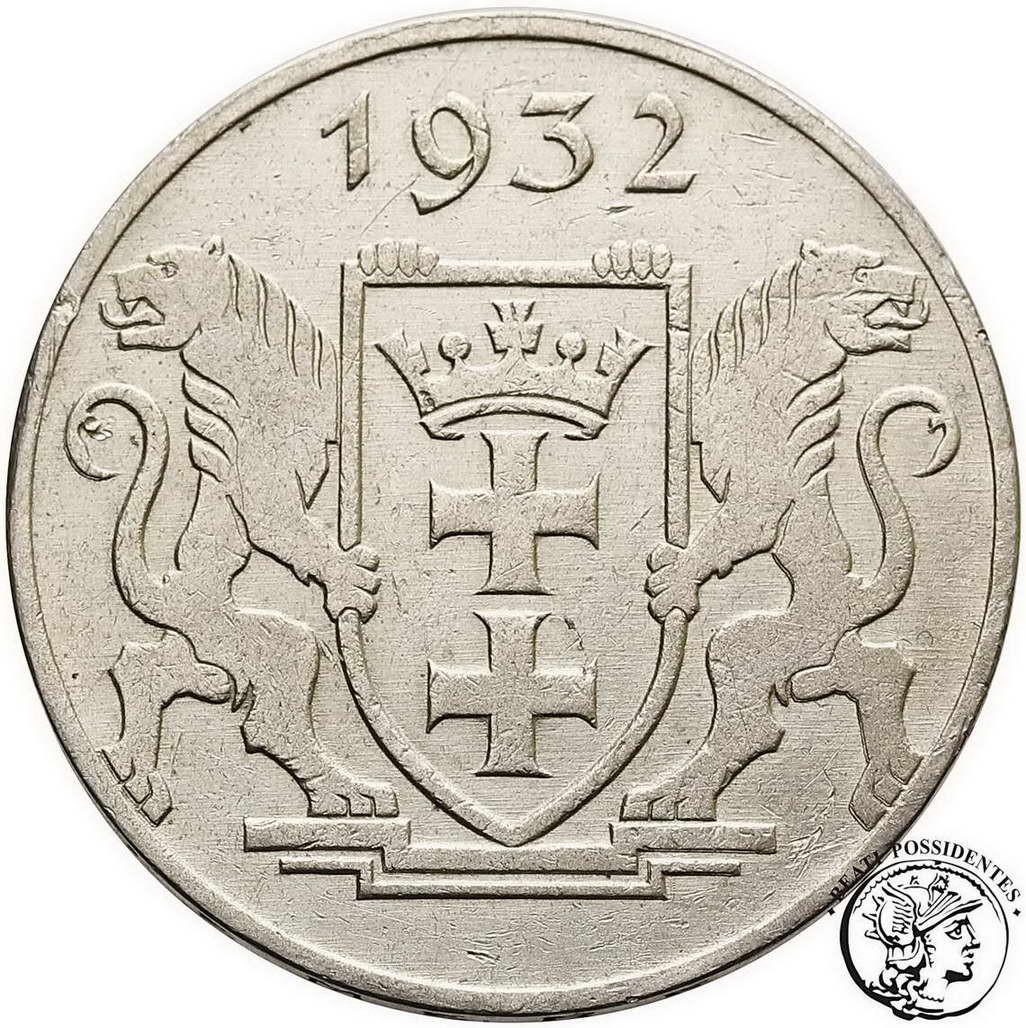 Wolne Miasto Gdańsk 5 Guldenów 1932 st. 3+