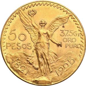 Meksyk. Złote 50 Peso - Centenario 37,5 g Au 999