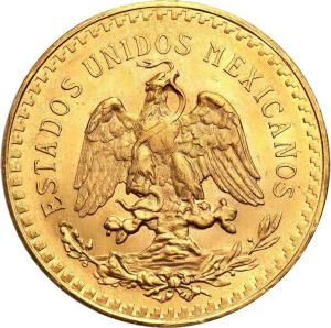Meksyk. Złote 50 Peso - Centenario 37,5 g Au 999
