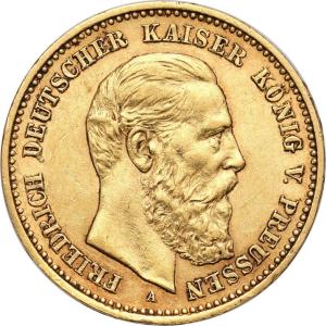 Niemcy, Prusy. Fryderyk 10 marek 1888 A, Berlin