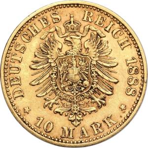 Niemcy, Prusy. Fryderyk 10 marek 1888 A, Berlin