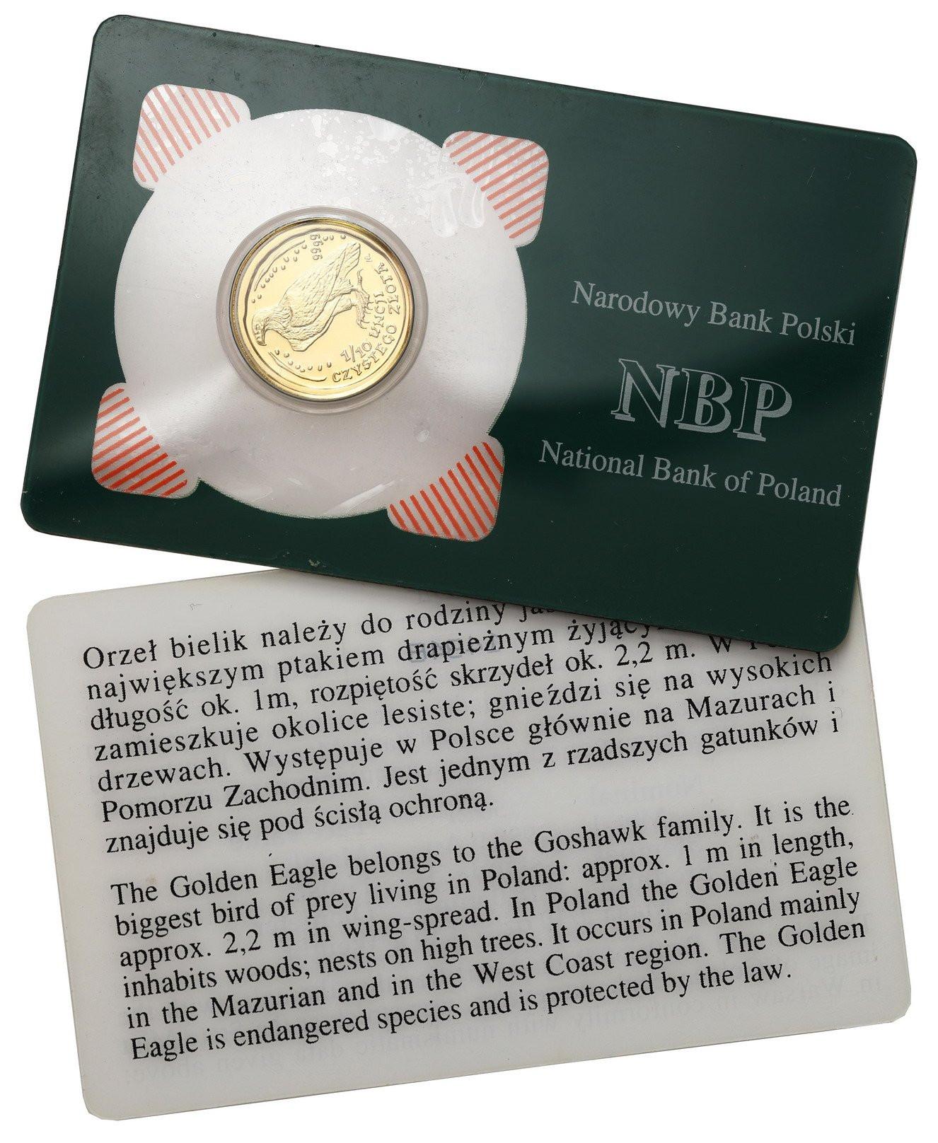 50 złotych 2006 Orzeł Bielik – 1/10 UNCJI ZŁOTA