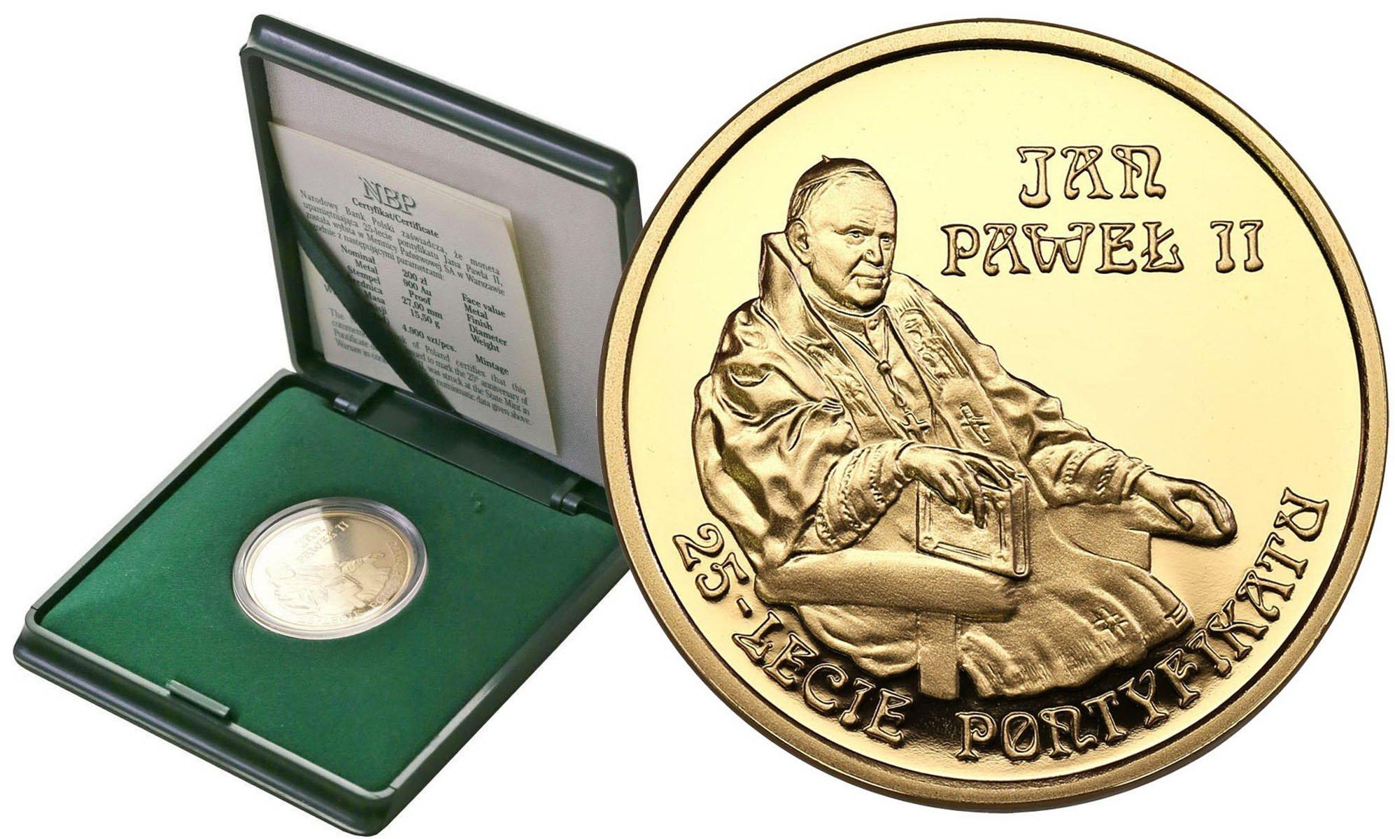 III RP. 200 złotych 2003 Jan Paweł II 25 lat Pontyfikatu