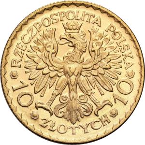 II RP. 10 złotych 1925 Bolesław Chrobry - PIĘKNE