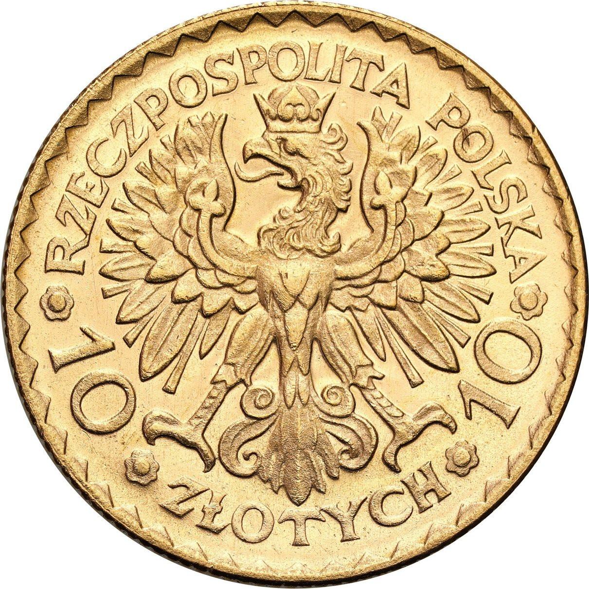 II RP. 10 złotych 1925 Bolesław Chrobry - PIĘKNE