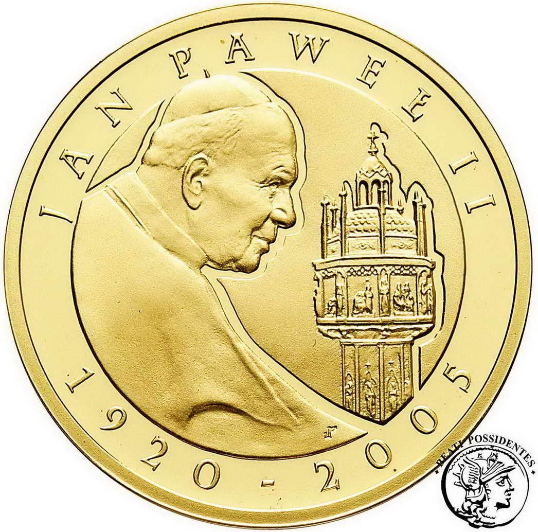 Zestaw 10 sztuk monet 100 złotych 2005 Jan Paweł II st. L stempel lustrzany