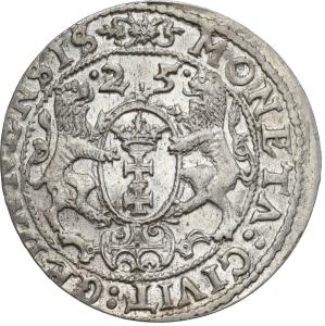 Zygmunt III Waza. Ort (18 groszy) 1625, Gdańsk - PIĘKNY
