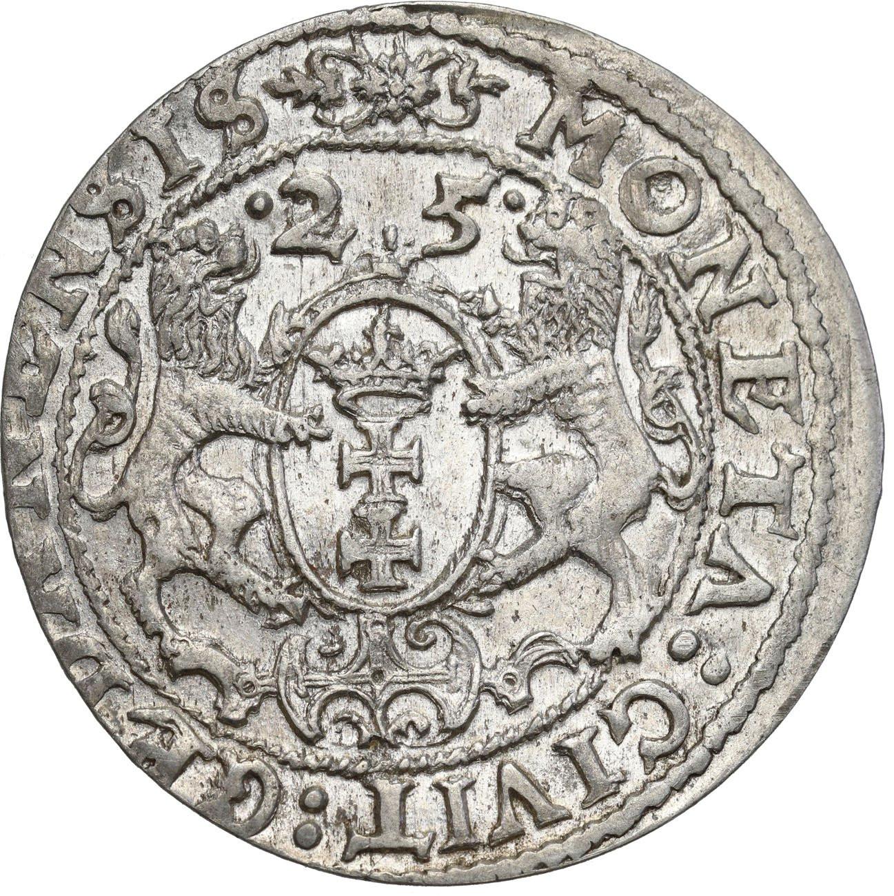 Zygmunt III Waza. Ort (18 groszy) 1625, Gdańsk - PIĘKNY