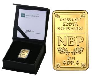 100 złotych 2019 Powrót złota do Polski st.L
