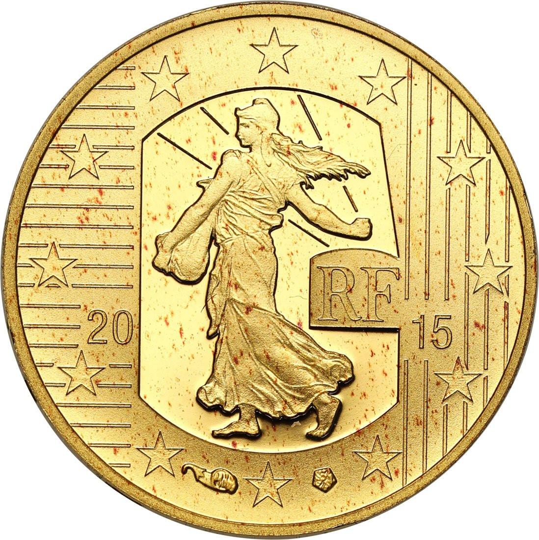 Europa. 10 euro 2015 - 1/10 uncji złota