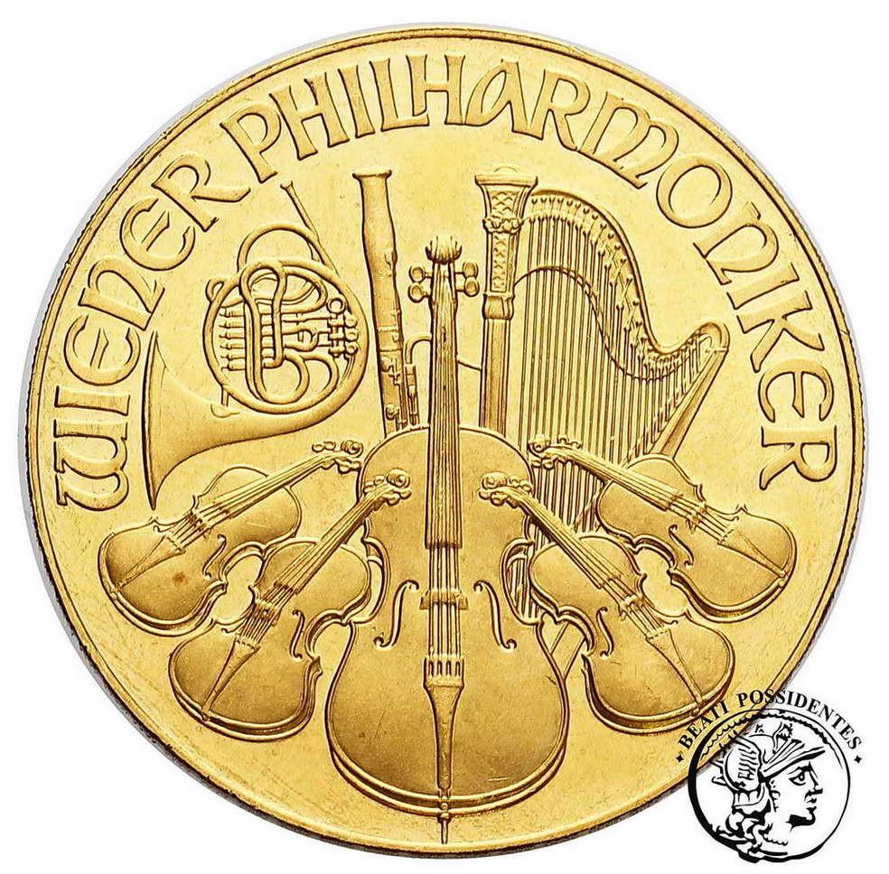 Austria Filharmonia 2000 Szylingów 1990 1 oz Au 999 st.1/1-